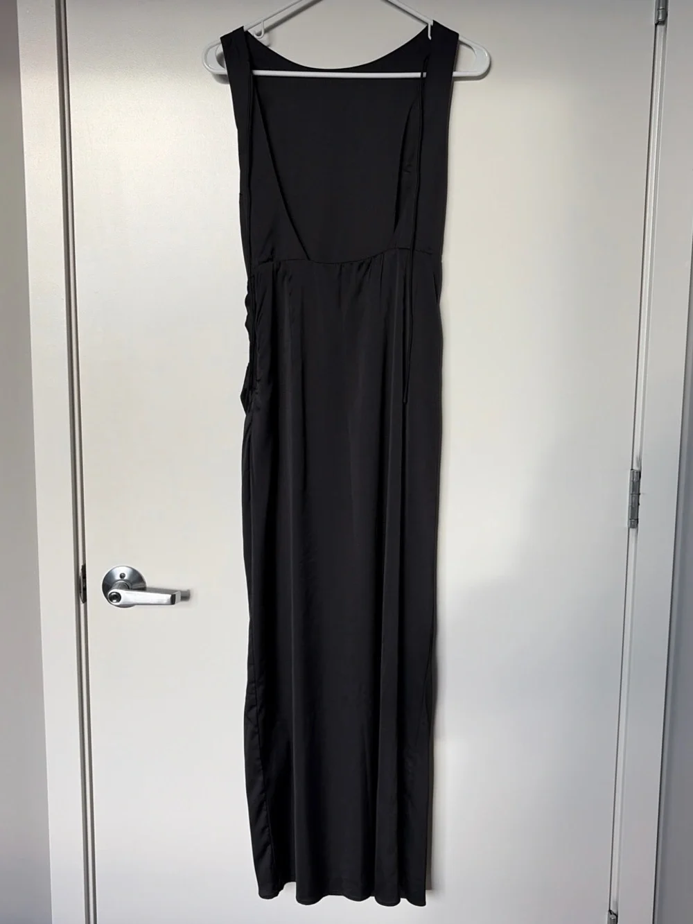 Abercrombie & Fitch Draped Maxi Cocktails Skirt Dress Black Petite Small